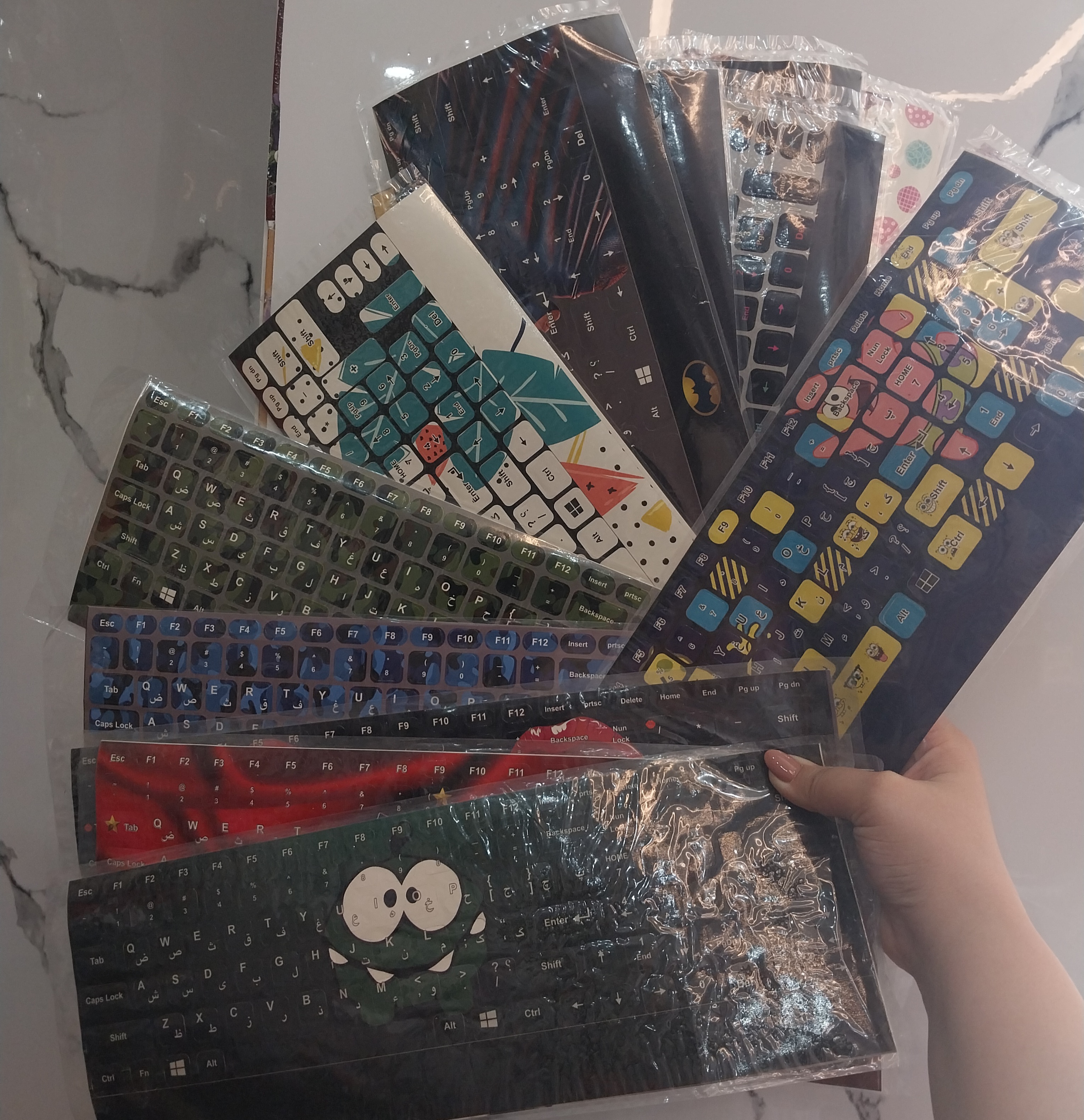 ترب کیبورد طرح دار برچسب لپتاپ برچسب طرح دار کیبورددخترونه پسرانه